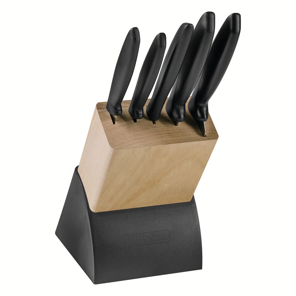 SET DE CUCHILLOS TRAMONTINA 6 PIERZAS MADERA