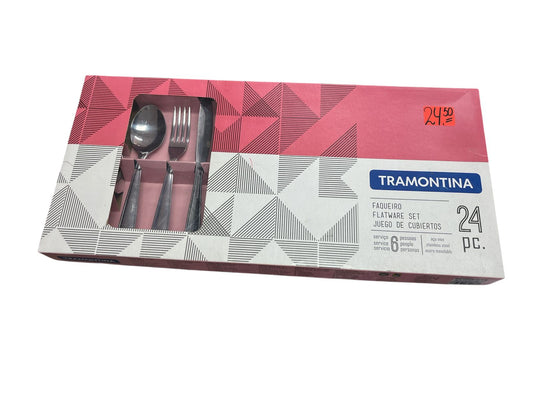 JUEGO DE CUBIERTOS TRAMONTINA 24 PIEZAS