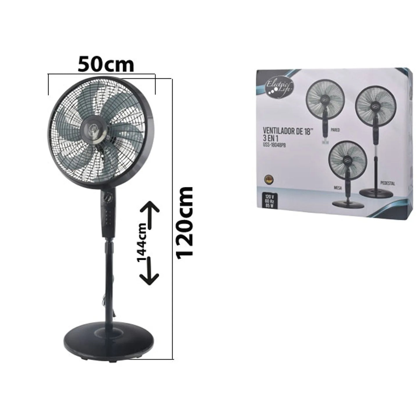 Ventilador Electric Life 6 Aspas