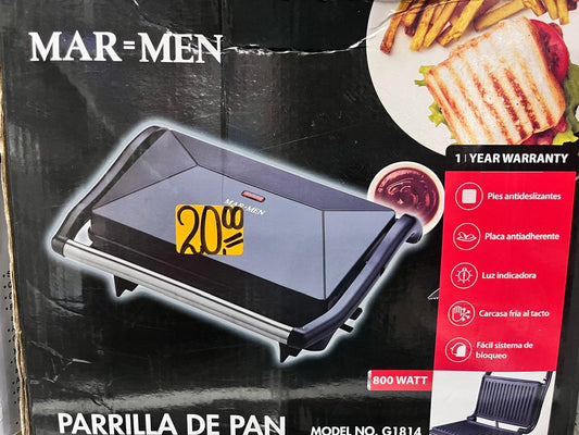 SANDUCHERA MAR=MEN PARRILLA DE PAN